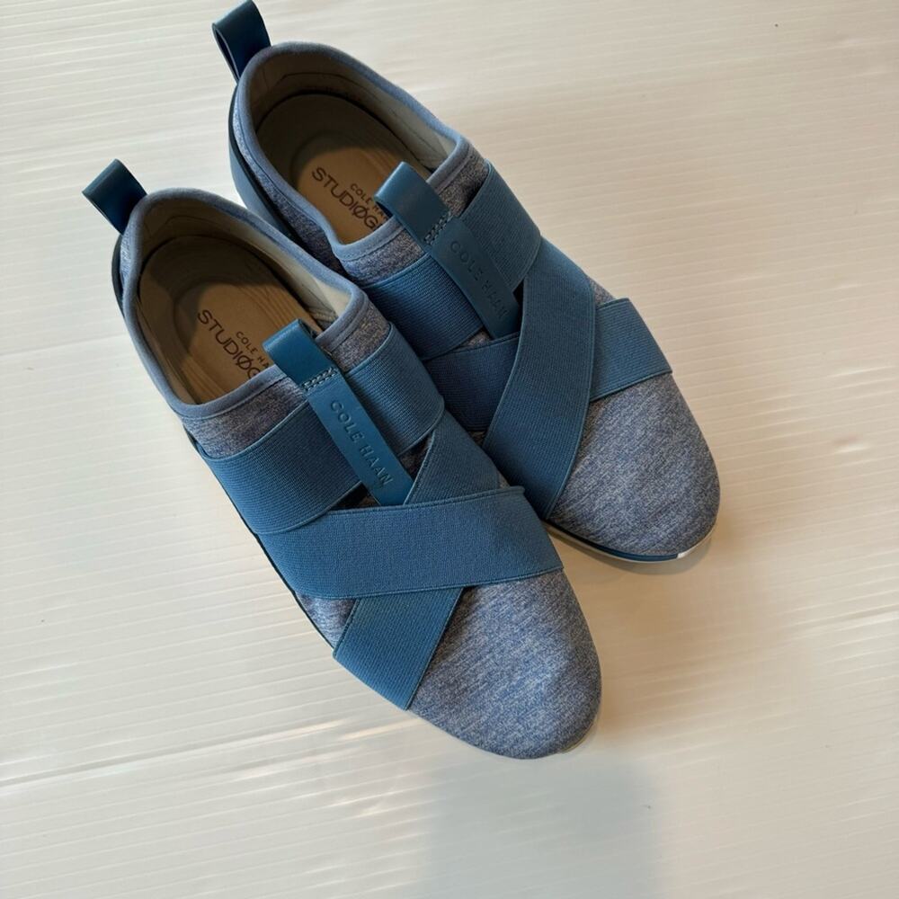 Cole Haan Studiogrand cross cross sneaker trainer blue size 6.5 - Picture 7 of 10